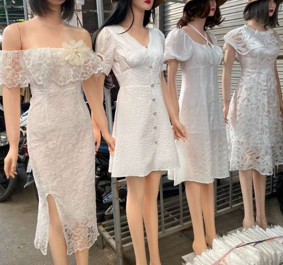 Tổng hợp 1001 mẫu váy ren đẹp chợ Ninh Hiệp mới nhất